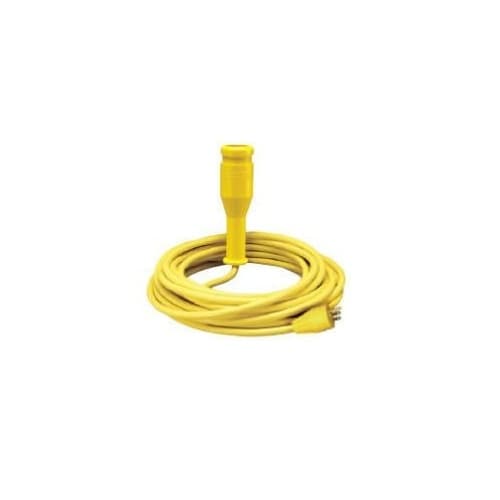 25-ft Handlamp Replacement Cord, 5-15P, SOW, 16/3, 15A, 120V