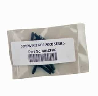 Ericson Screw Kit for 8000 Indoor Series Plate, (12) 16-10 Screws, Black