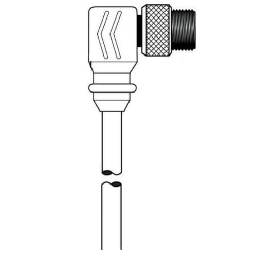 20-ft MiniSync, M Straight, F9, Double End, 5-poles, 16 AWG