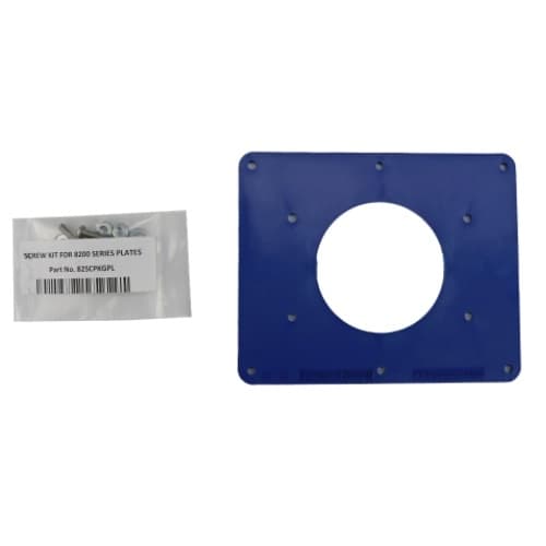 Coverplates for Dual-Side 2-Gang Outlet Box, RV TT-30, Blue