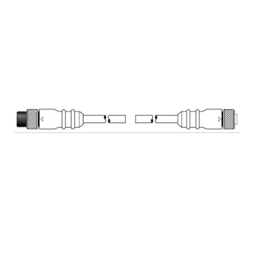 6-ft MiniSync, M Straight, F Straight, Double End, 2-poles, 16 AWG