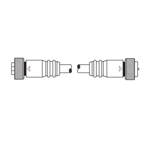 6-ft MiniSync, M9, F Straight, Double End, 2-poles, 16 AWG