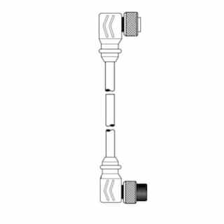 3-ft MiniSync, M9 / F9, Double End, 4-poles, 16 AWG
