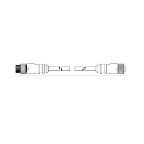 Ericson 13.1-ft MicroSync Single Key, M / F Straight, Double End, 3-Pole, PVC