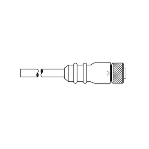 Ericson 13.1-ft MicroSync Single Key, F Straight, Single End, 3-Pole, 22 AWG