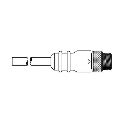 Ericson 6.6-ft MicroSync Single Key, M Straight, Single End, 3-Pole, 22 AWG