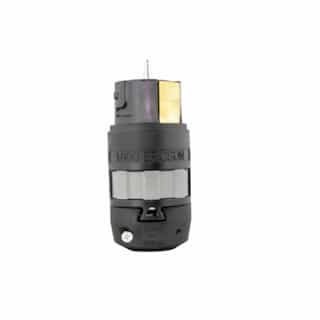 6364 Commercial Connector, CA Style, Locking, 125 / 250V, 50A, Black