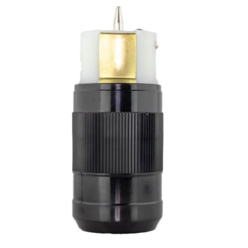 8364 CMRCL Connector, CA Style, Locking, 3PH, 3P/4W, 250V, 50A, Black