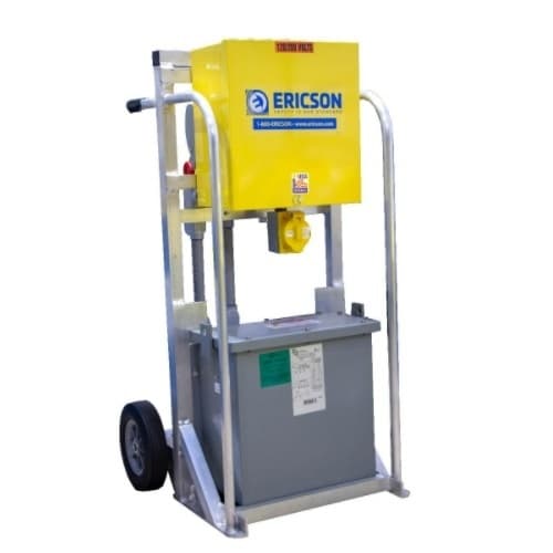 Ericson E-Cart Jr. Transformer, 3 Ph, 15kVA, 5-20 T-Slot (6), 1612-CW6P, GFCI