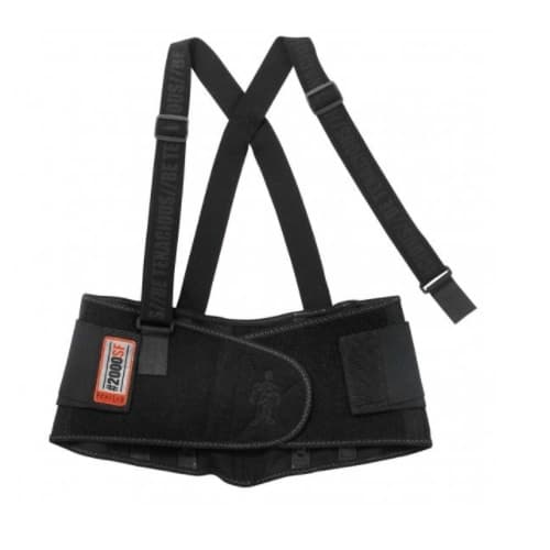 Ergodyne ProFlex&reg; 2000SF Back Support w/ Suspenders, Extra Large, Black
