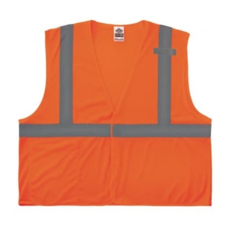 Ergodyne GloWear&reg; 8210HL Type R Class Safety Vest, 4XL/5XL, Orange