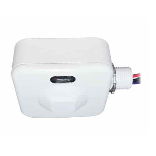 Microwave Occupancy Sensor for High Bay, Up to 2826 Sq Ft, 0-10V Dim, 120-277V, White