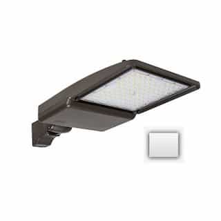 110W LED Shoebox Area Light w/ Slip Fitter Mount, 0-10V Dim, 16630 lm, 4000K, White
