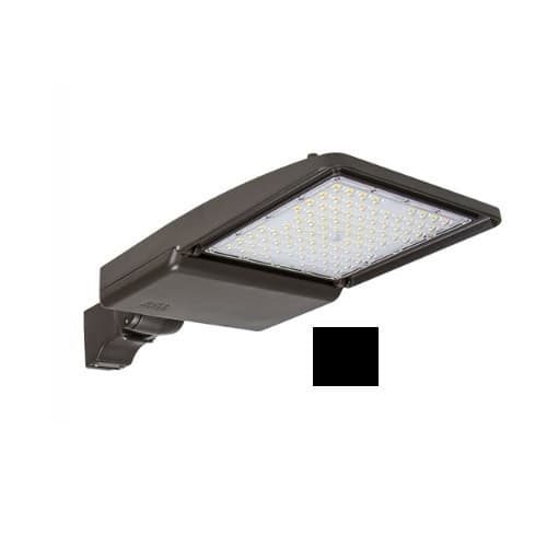 200W LED Shoebox Light w/ Slip fitter Mount, 0-10V Dim, 120-277V, 29518lm, 3000K, Black