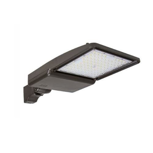 200W LED Shoebox Light w/ Yoke Mount, 0-10V Dim, 247-480V, 31109 lm, 4000K, Bronze