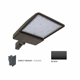 250W LED Shoebox Area Light w/ Direct Arm Mount, 0-10V Dim, 42159 lm, 5000K, Black