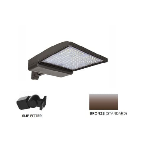 250W LED Shoebox Area Light, Slip Fitter Mount, 0-10V Dim, 480V, 42159lm, 5000K, Bronze