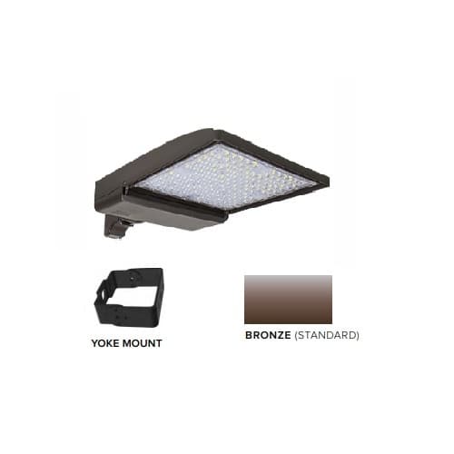 ESL Vision 320W LED Shoebox Area Light w/ Yoke Mount, 480V, 0-10V Dim, 46260 lm, 4000K, Bronze
