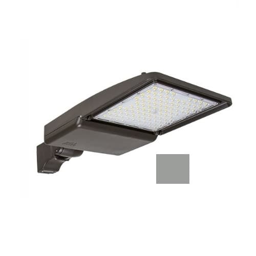 ESL Vision 75W LED Shoebox Area Light, Direct Arm Mount, 0-10V Dim, 277-528V, 11456 lm, 4000K, Grey