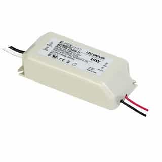10W LED Driver w/ Single Output, Non-Dimmable, 100-277V, .34 Amp, AC/DC