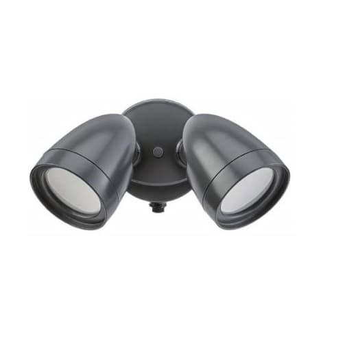 20W 2-Head LED Security Light, Bronze