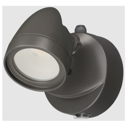 14W LED Security Light, Single-Head, 600-1200 lm, Bronze