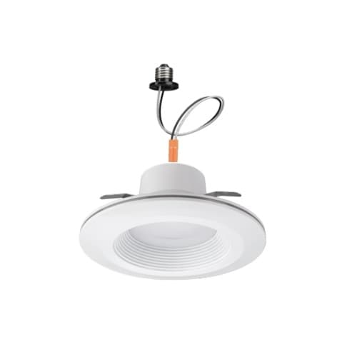 ETi Lighting 6-in 11W Downlight w/ Nightlight Trim, Dimmable, 670 lm, 120V, Selectable CCT, White