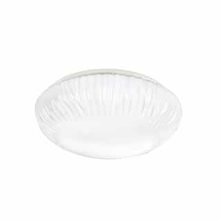 11-in 14W LED Flush Mount Ceiling Light, Falls Globe, Dimmable, 910 lm, Selectable CCT
