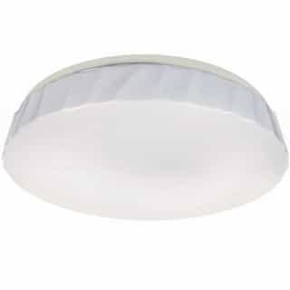 15-in 22W LED Flush Mount Ceiling Light, Cliff Globe, Dimmable, 1450 lm, Selectable CCT
