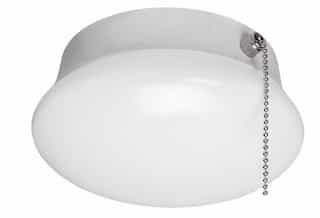 Pull Chain, 11.5W 7 In LED Spin Light Ceiling Fixture, 830 Lumens