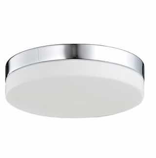 15-in 22W LED Flush Mount Ceiling Light w/ Brushed Nickel Trim, Dimmable, 1550 lm, 4000K