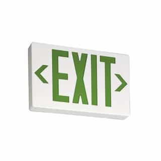 2W LED Exit Sign w/ Green Letter, 6500K