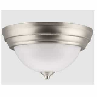 9-in 11.5W LED Decorative Spin Light, Color Selectable, Brushed Nickel