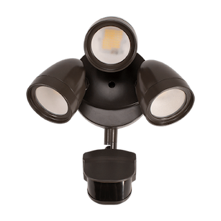 ETi Lighting 42W Security Light w/ Lumen Boost, 3-Head, 120V, CCT Selectable, Bronze