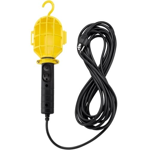 13 Amp NEMA 5-15R 125V Trouble Hand Lamp w/ 25-Foot Cord