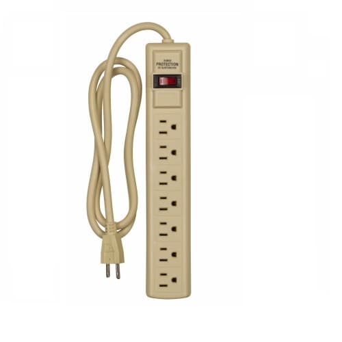 Eaton Wiring 125V 7 Outlet Surge Protector W/ Circuit Breaker