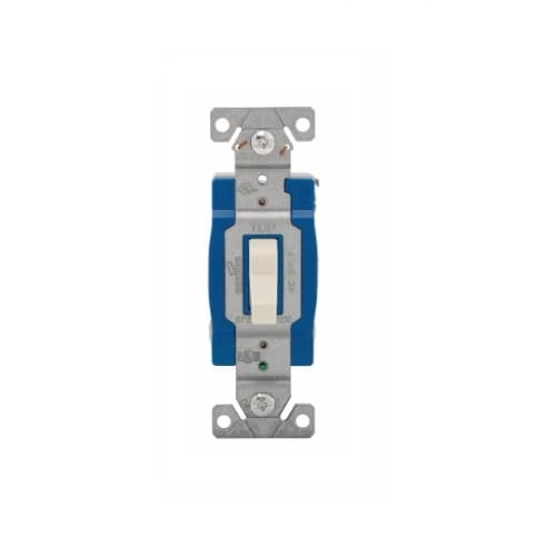 Eaton Wiring 15 Amp 3-Way Toggle Switch, Single-Pole, #14-10 AWG, 120-277V, Almond