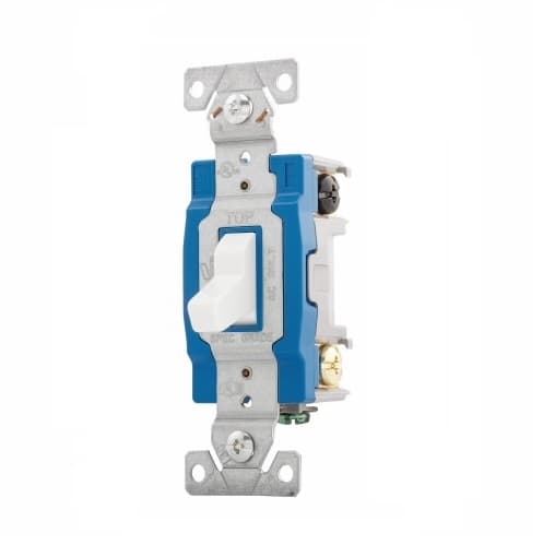 Eaton Wiring 15 Amp Toggle Switch, 3-Way, White