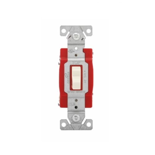 Eaton Wiring 20 Amp Double-Pole Toggle Switch, #14-10 AWG, 120-277V, Almond