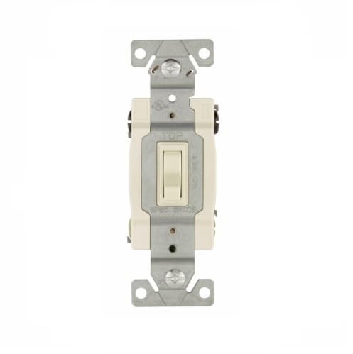 Eaton Wiring 15 Amp Toggle Switch, 4-Way, Almond