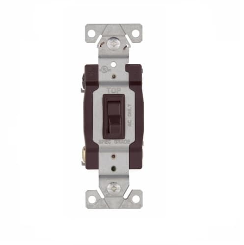 Eaton Wiring 15 Amp Toggle Switch, 4-Way, Brown