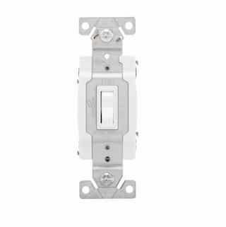 Eaton Wiring 15 Amp Toggle Switch, 4-Way, White