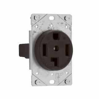 30 Amp Power Receptacle, 3-Pole, 4-Wire, #12-4 AWG, 14-30R, 125V