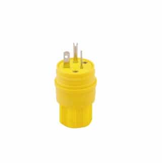 Eaton Wiring 20 Amp Watertight Plug, Yellow