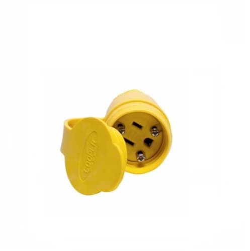 Eaton Wiring 15 Amp Watertight Connector, Yellow