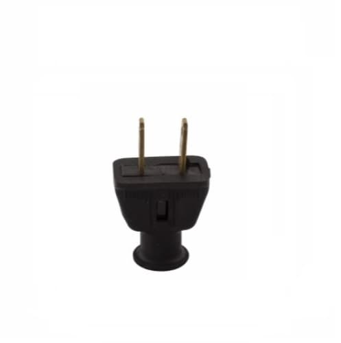 Eaton Wiring 15 Amp Rubber Plug, NEMA 1-15P, Black