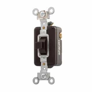 Eaton Wiring 15 Amp Toggle Switch, Industrial, Single-Pole, Brown