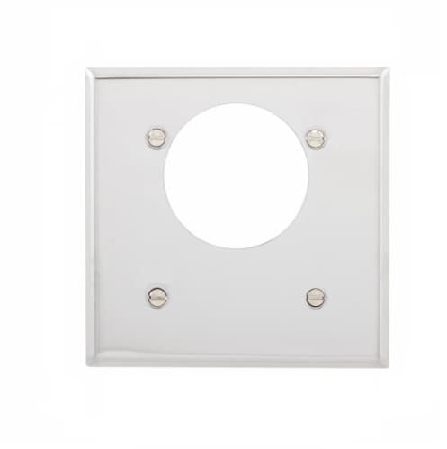 Eaton Wiring 2-Gang Wall Plate, 2.15" Off Center Hole, White
