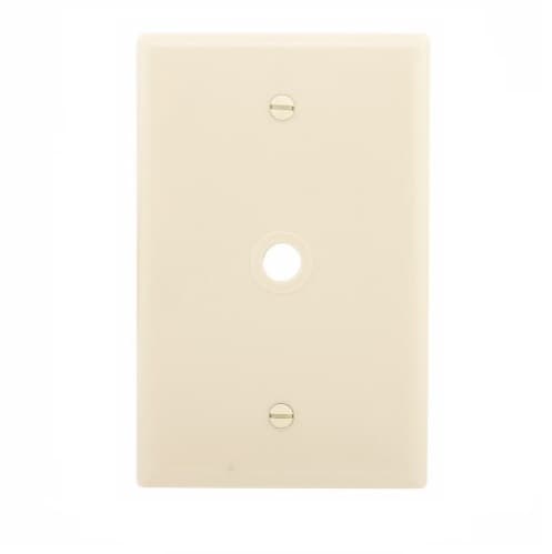 1-Gang Coax Wall Plate, Mid-Size, Ivory