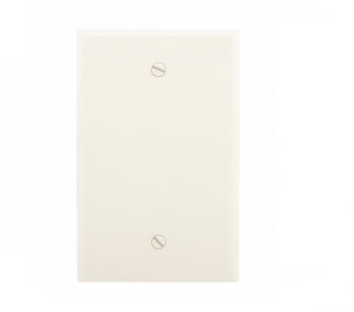 Eaton Wiring 1-Gang Thermoset Mid-Size Blank Wallplate, Almond